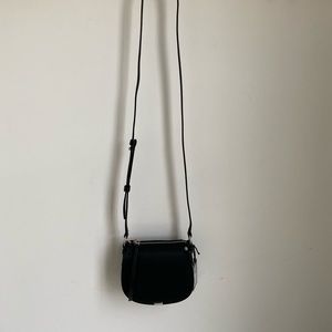 allsaints captain mini round leather crossbody bag